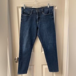 Banana Republic premium denim indigo size 29 petite stretch skinny ankle Jean
